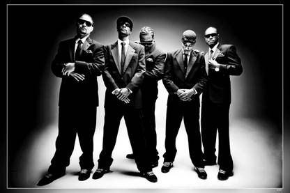 Bone Thugs N Harmony Black White Matte Finish Poster Paper Print