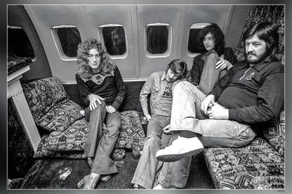 Led Zeppelin Jimmy Rock Music Band Jimmy Page Robert Plant John Paul Jones John Bonham Matte Finish Poster Paper Print