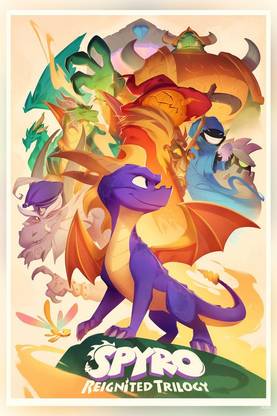 Spyro The Dragon Matte Finish Poster Paper Print