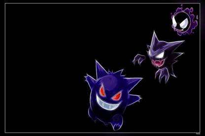 Pokemon Gengar Ghastly Haunter Matte Finish Poster Paper Print
