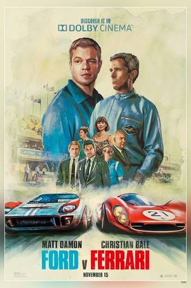 Ford Vs Ferrari Movie Matte Finish Poster Paper Print