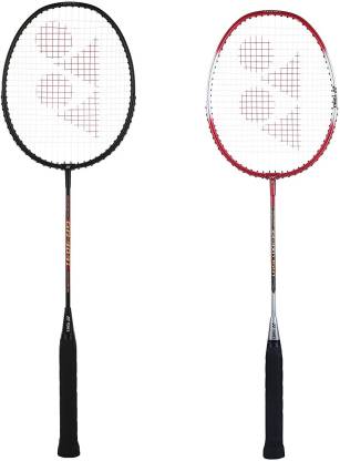 YONEX ZR-100 Light AND GR-303I (Made In India Combo) Red, Black Strung Badminton Racquet