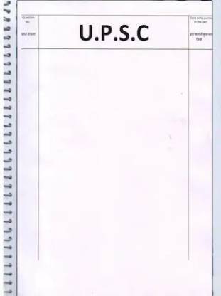 Upsc Mains Answer Sheet