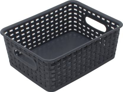 Jaycee Plastic Multipurpose Premium Medium Storage Baskets Organizer for Kitchen | Office Storage Basket