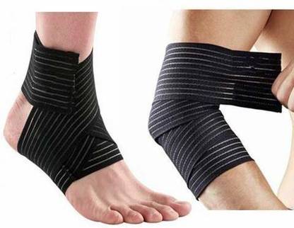 SKUDGEAR by 10Club 2 Pieces Multipurpose Ankle cum Elbow Braces Compression Sleeves & Support Band Elbow Support