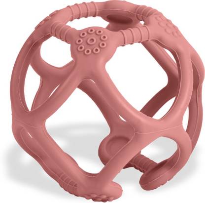 LuvLap Silicone Ball Teether, Super Soft Silicone Teething Toys, Soothing Teether for Babies Newborn -12 Months, Toddlers, Easy-to-Hold, Soothes Sore Gums, BPA Free Teether