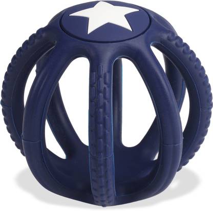 LuvLap Baby Teether Toys for Babies 3 Months+, Silicone Baby Teetheing Toy to Exercise Grasping & 3D Cognition, Massage Gums & Soothe Teething Teether
