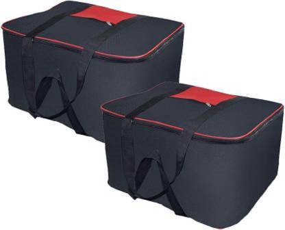 Quaffor Storage bag, storage organizer, bag for clothes. all in one to keep you clothes organized and comfortable for travelling (Pack of 2) Black Waterproof Multipurpose Bag