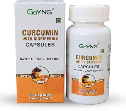 GoYNG Curcumin with Bioperine(95% Curcuminoids,Pure, Natural & Herbal)