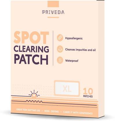 Priveda Hydrocolloid Large Acne Pimple Patch Treatment (10 Patches)