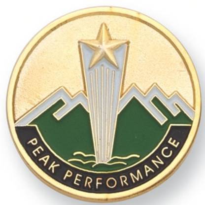 Scintilla Peak Performance Award Lapel Pin/ Badge/ Brooch
