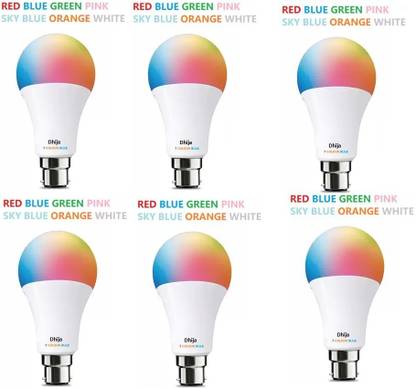 Dhija 9 W Basic Round B22 LED Bulb