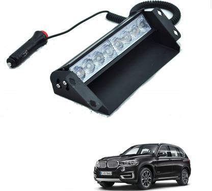 AuTO ADDiCT Car 8 LED Police Lights Flasher Light Red Blue Interior Lighting For BMW X5 Car Fancy Lights