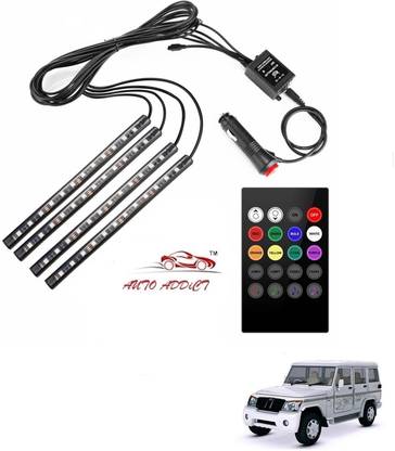 AuTO ADDiCT Car Atmosphere Lights interior 48 LED Music Control Remote For Mahindra Bolero XL Car Fancy Lights
