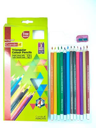 Camlin Color Pencil Triangular Shaped Color Pencils
