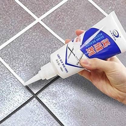 Tekzie Tiles Gap Filler Agent, Waterproof Grout Silicone Adhesive Sealant for Kitchen Crack Filler