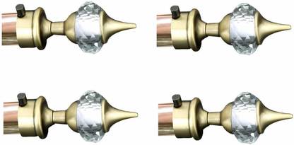 Ferio Gold Curtain Knobs Metal
