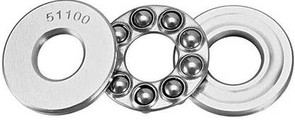 INVENTO 1Pcs 51100 10mm Axial Thrust Ball Bearing 10x24x9mm Single Direction carbon steel ball bearing Automotive Electronic Hobby Kit
