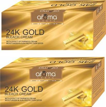 अरोमा लीफ 24K गोल्ड ब्लीच क्रीम (325 g) 650 g