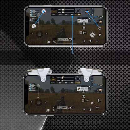 Viraan white Metal Click PUBG Mobile Game trigger  Gaming Accessory Kit