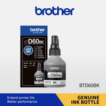 ब्रदर BTD60BK for DCP-T226/DCP-T426W/DCP-T525W/DCP-T820DW एक रंग इंक बॉटल