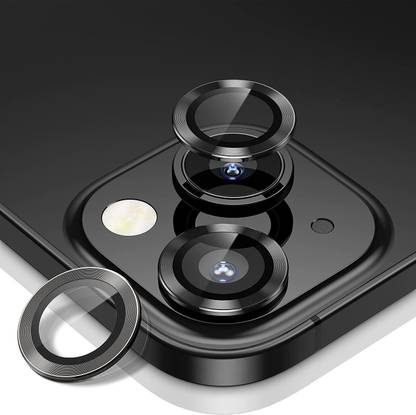 Caseworm Back Camera Lens Ring Guard Protector for Redmi Note 13 Pro Plus-Black