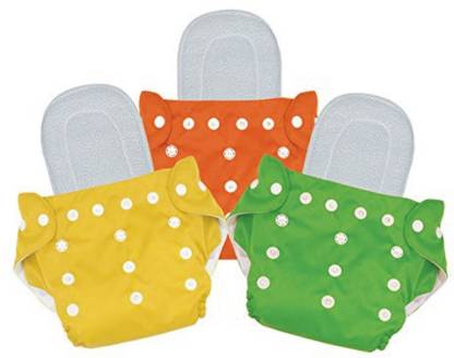 MEEOWMEE Reusable, washable baby cloth diaper/ button diaper , free size adjustable baby diaper with high quality insert Free . 0 to 24 months