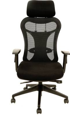 pace seating Home and Office Fuse Chair, High Back Mesh Ergonomic with Adjustable Armrests Nylon, Fabric Office Conference Chair