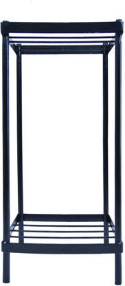 Equal 2 Step Plant Stand, Metal Modern Tulsi Plant Stand, Black Plant Container Set