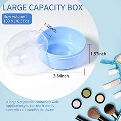 ocean count Premium Powder Puff with Powder Storage Powder Case with Puff |