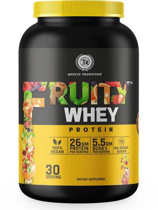 Muscle Transform Authentic Fruity Whey Protein For Muscle Growth, Weight Loss & Lean Muscles Mass. Whey Protein