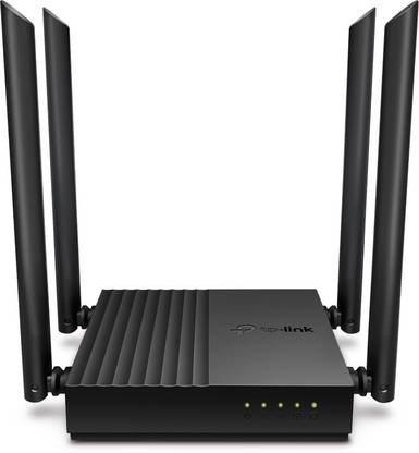 TP-Link Archer C64 AC1200 Gigabit MU-MIMO Router 2.4 GHz, 5 GHz 1200 Mbps Wifi Speed Dual Band External Antenna Ethernet (Cable Broadband)