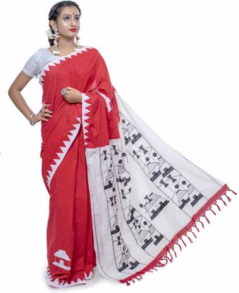 Applique Fashion Pure Cotton Saree