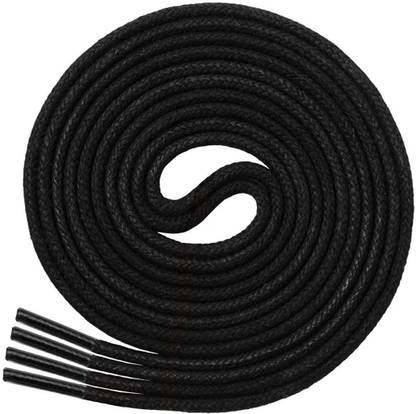GRAH SANGRAH Waxed Round Shoelaces for Oxford Dress Shoes Boots Leather (Black) 60 CM Shoe Lace