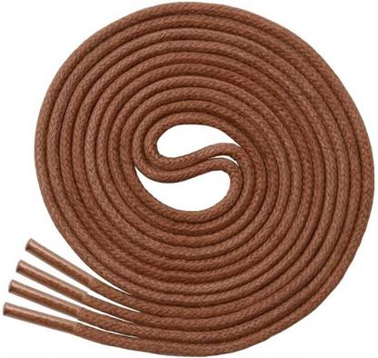 GRAH SANGRAH Round Shoelaces Waxed Cotton Dress Shoes Boots Leather Shoe Laces for Formal (Brown) 120 cm Shoe Lace