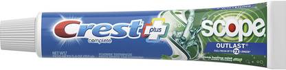 Crest Complete Whitening + Scope, Long Lasting Mint Toothpaste, Pack of 3 Toothpaste