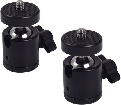 Viraan Ball Head with 1/4 Camera Mount Adapter 360 Degree RotatableTripod Head for DSLR Cameras ( BALL HEAD ) ( PACK OF 2 ) Tripod Ball Head