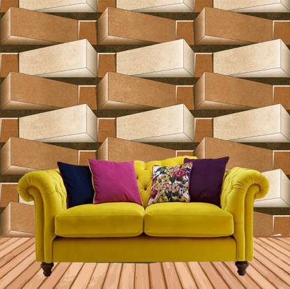 ALL DECORATIVE DESIGN Vinyl Decorative Multicolor Wallpaper