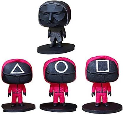 Delite SQUID GAME Mini Punko 4 toy figures collection car dashboard office home table web series collectibles figurines