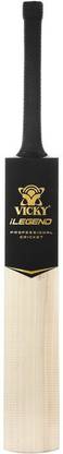 VICKY I Legend English Willow Cricket bat, Black English Willow Cricket  Bat For 15+ Yrs