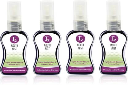 I2Cure I2 Mouth Mist Molecular Iodine Therapy 20ml (pack of 4) Spray