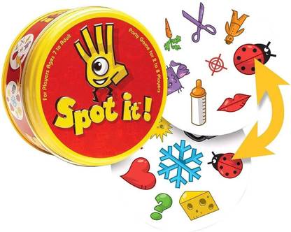 Elecart Spot it! Card Game Picture Spot Game for Kids Party fun Speed Spot game