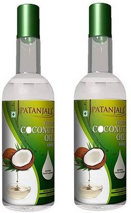 PATANJALI Virgin Coconut Oil 500ml ( pack of 2 ) Coconut Oil Plastic Bottle