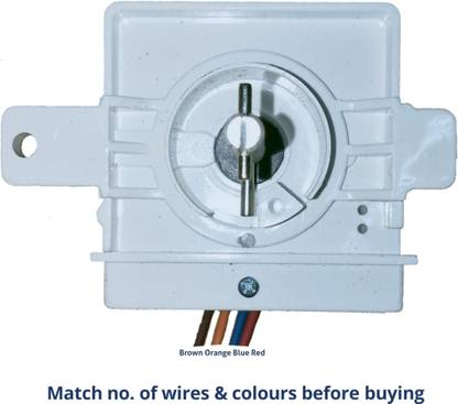 GENUIEN VIDEOCON 35M/4W SINGLE FITTING WASH TIMER FOR SEMI AUTOMATIC WASHING MACHINE Indoor Plug-In Electronic Timer Switch