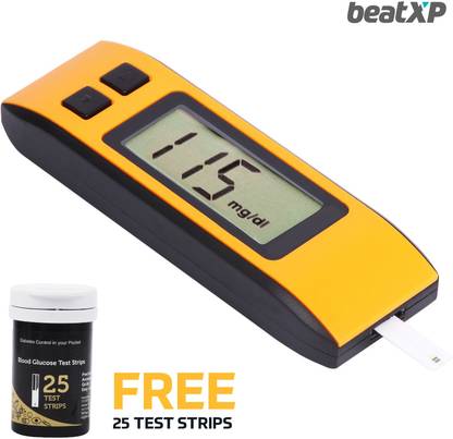Pristyn care Blood Sugar Test kit | Glucose meter Kit | Glucometer | Sugar Testing Machine | Automatic Glucose Sugar testing Machine | Diabetes Testing Monitor | Sugar Testing Machine | Diabetes Checking Machine | Glucometer | Digital Glucometer | Blood Sugar testing Machine | With 25 Blood Glucose Test Strips (Blue/White) Glucometer