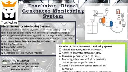 Trackster Diesel Generator Monitoring GPS Device