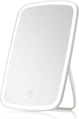 KolorFish Makeup Mirror Touch Screen Vanity Mirror with LED Brightness Adjustable Portable USB Rechargeable