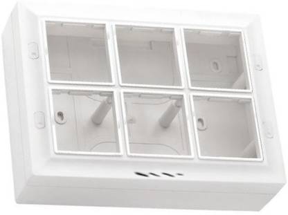 varient 12 Module Surface PVC (Pack of 3) Metal Electrical Box