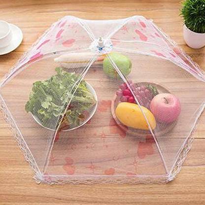 homenity Foldable Food Cover Umbrella Shape Anti Mosquito Kitchen Net Mesh Cover (Multi) Fibre Adults Mosquito Net