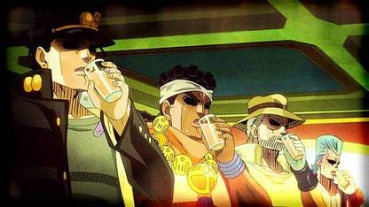 Anime Jojo S Bizarre Adventure Jean Pierre Polnareff Joseph Joestar Matte Finish Poster Paper Print